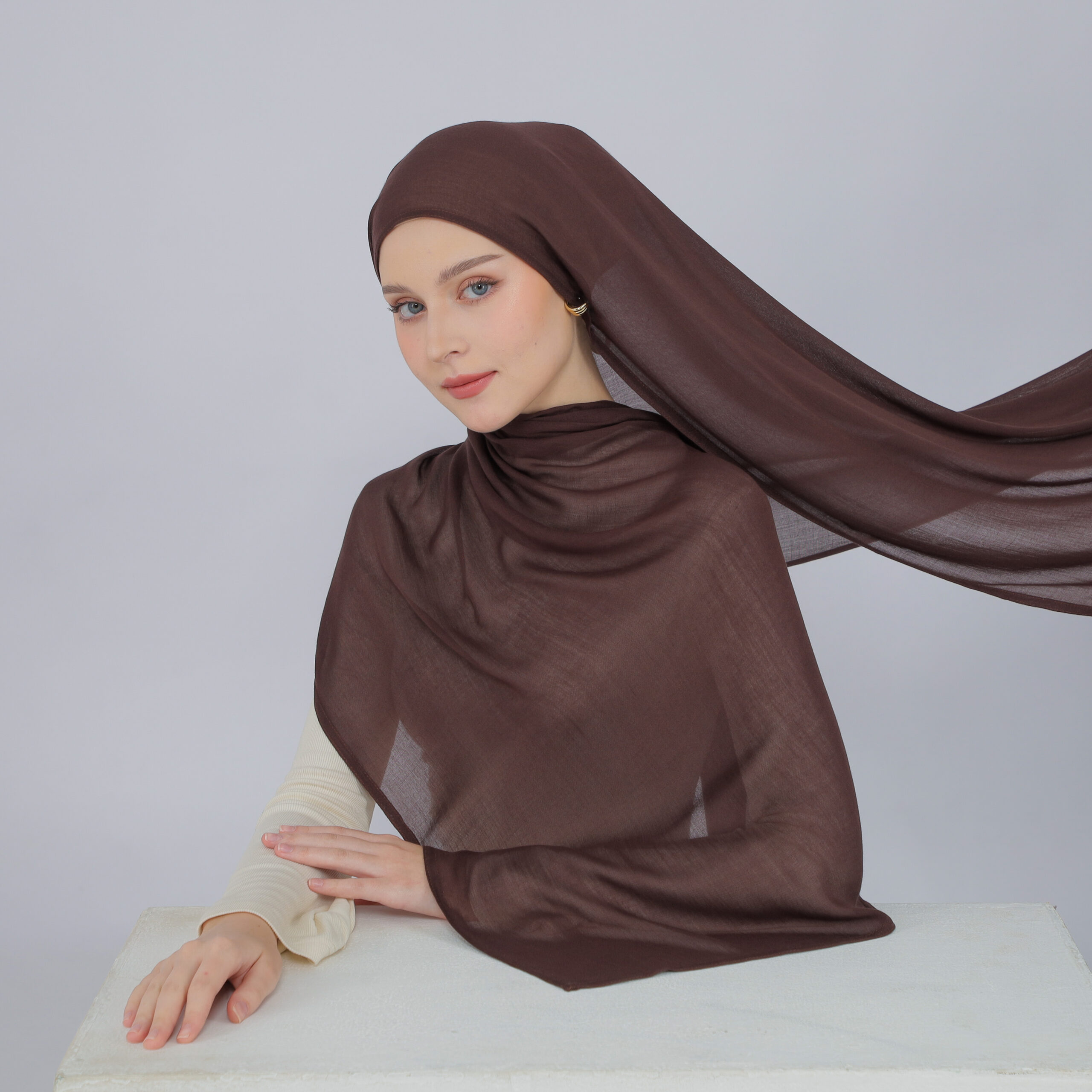 RASHAAD Sakinah Elite Pashmina Viscose Premium Anti Nerawang — view 4